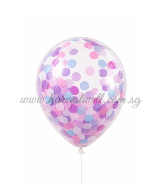 Confetti Pastel Candy Helium Latex Balloon